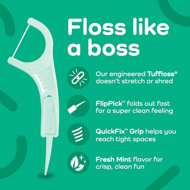 Alt view image 5 of 6 - PLACKERS Micro Mint Dental Flossers, Freshens Breath, 90 Count