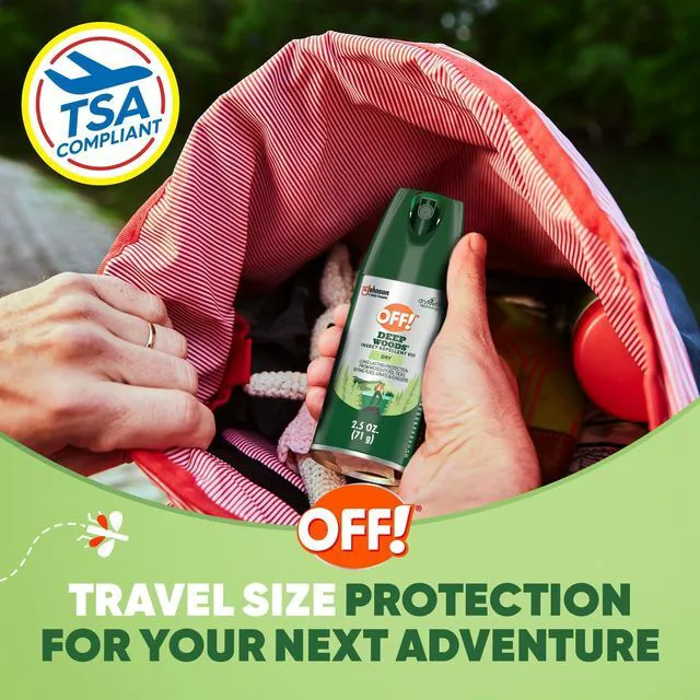 Alt view image 6 of 6 - OFF! Deep Woods Dry Insect & Mosquito Repellent, 2.5oz