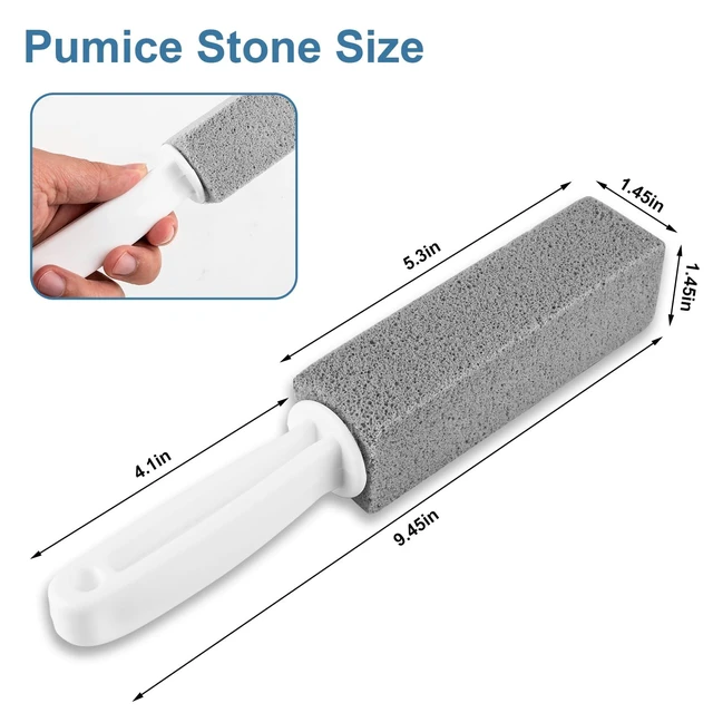 Alt view image 6 of 6 - MEQHUO Toilet Pumice Stone With Handle, 5 Pack Pumice Stone Toilet Bowl Cleaner, Hard Water Ring Remover for Cleaning Toilets, Bathtubs, Stoves, Grills, Swimming Pools, S
