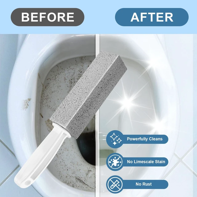 Alt view image 5 of 6 - MEQHUO Toilet Pumice Stone With Handle, 5 Pack Pumice Stone Toilet Bowl Cleaner, Hard Water Ring Remover for Cleaning Toilets, Bathtubs, Stoves, Grills, Swimming Pools, S