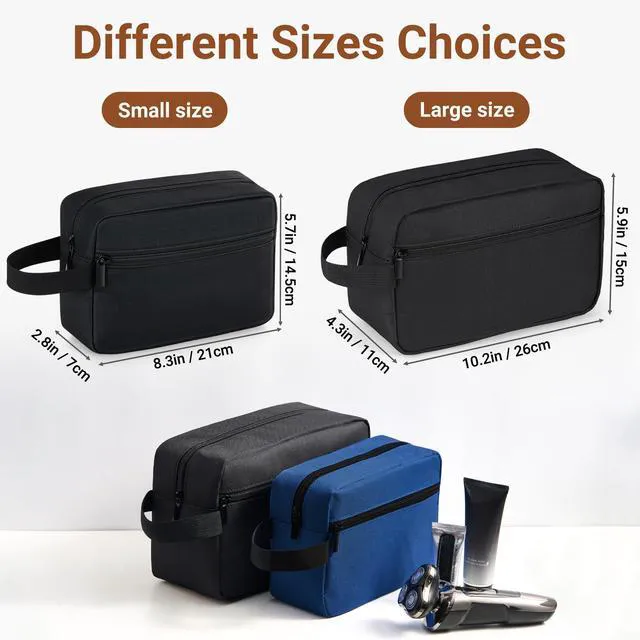 Alt view image 4 of 6 - Elviros Hanging Travel Toiletry Bag, Lightweight, Small, Black