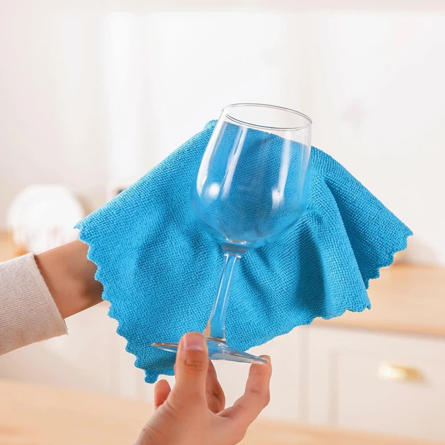 Alt view image 3 of 6 - 24 Pack Microfiber Cleaning Cloth, Highly Absorbent Reusable Lint Free Rags for House Kitchen Car Care, 11x12Inch, Multicolor