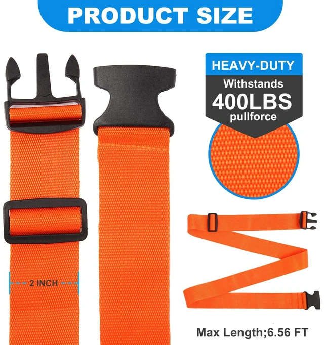 Alt view image 5 of 7 - Luggage Straps, Pack of 4, Adjustable 40 to 78 Inches
