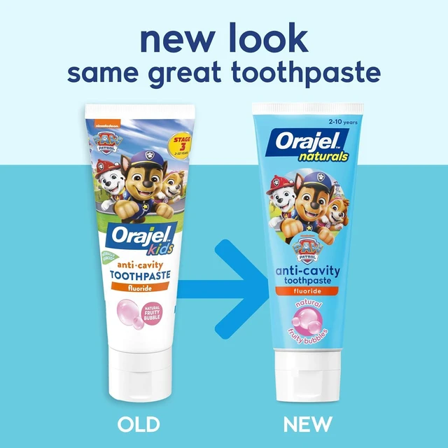 Alt view image 3 of 5 - Orajel Naturals PAW Patrol Kids Fluoride Toothpaste, 4.2oz