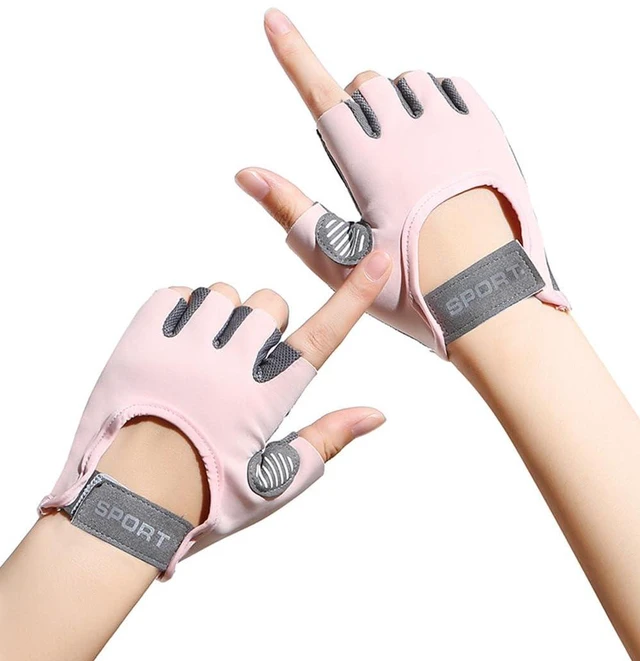 Alt view image 4 of 4 - Women Lightweight Breathable Protection Dumbbell Workout Gloves
