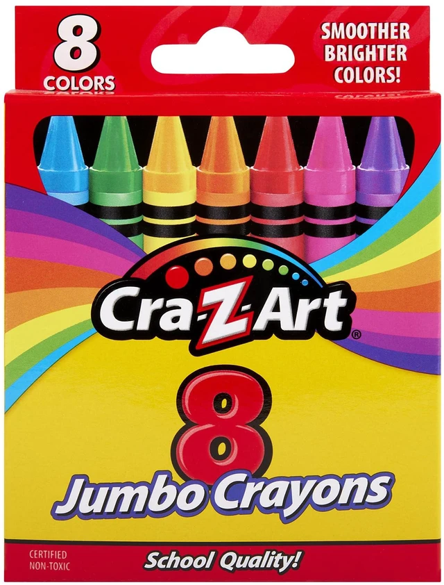 Main image of Cra-Z-Art Jumbo Crayons 8ct, Back to School Essential for Ages 3 and Up