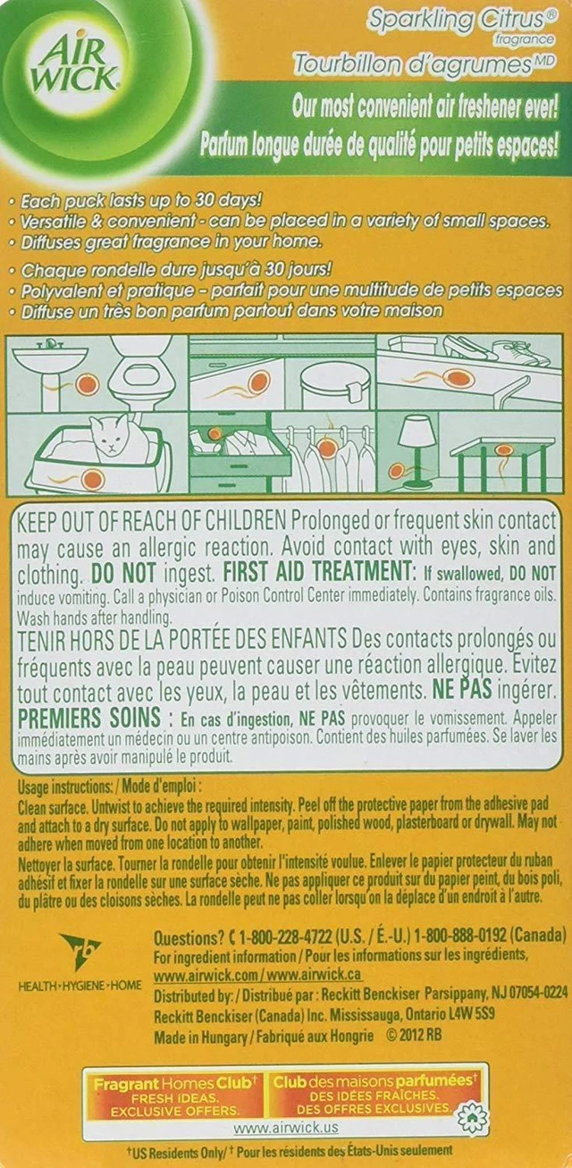 Alt view image 3 of 3 - Air Wick Stick Ups Air Freshener Sparkling Citrus 2 Count