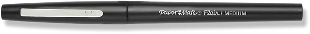Alt view image 4 of 6 - Paper Mate Flair Felt Tip Pens, Medium Point (0.7mm), Black, 2 Count