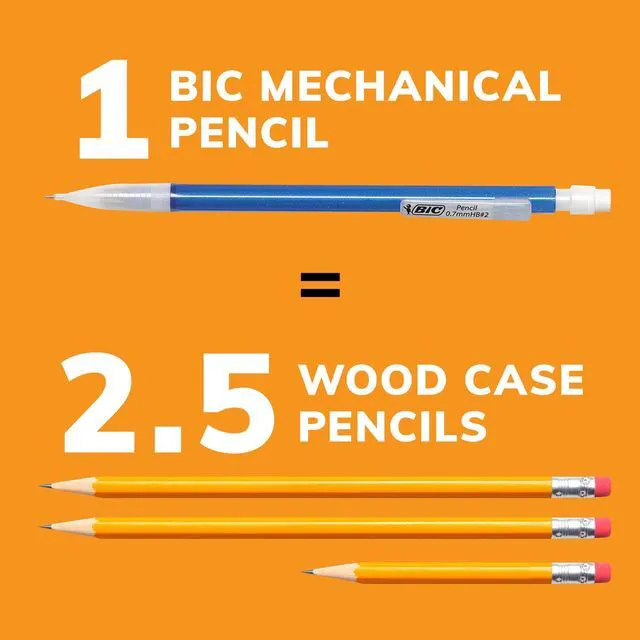 Alt view image 3 of 5 - BIC Xtra-Sparkle Number 2 0.7mm Mechanical Pencils, 24-Count Pack