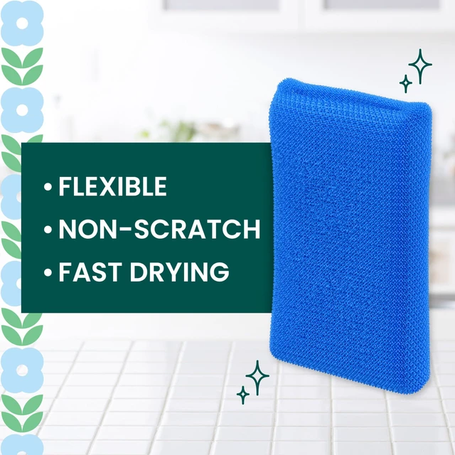 Alt view image 2 of 6 - Scotch-Brite Blooms Dobie Scrubbing Pad, 2 Pack
