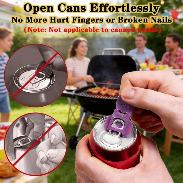 Alt view image 2 of 7 - 6PCS Colorful Soda Can Tab Openers & Leak-Proof Drink Covers (New Model)