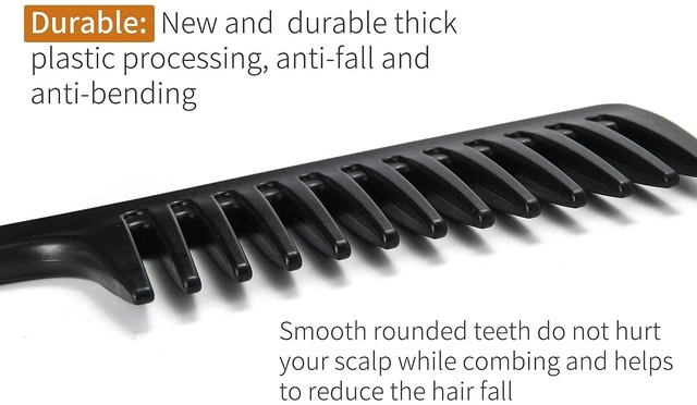 Alt view image 7 of 7 - Wide Tooth Comb, Large Detangling Comb, Durable Styling Brush for Women and Men, Curly, Long, Wet Hair Types - Professional Hair Care