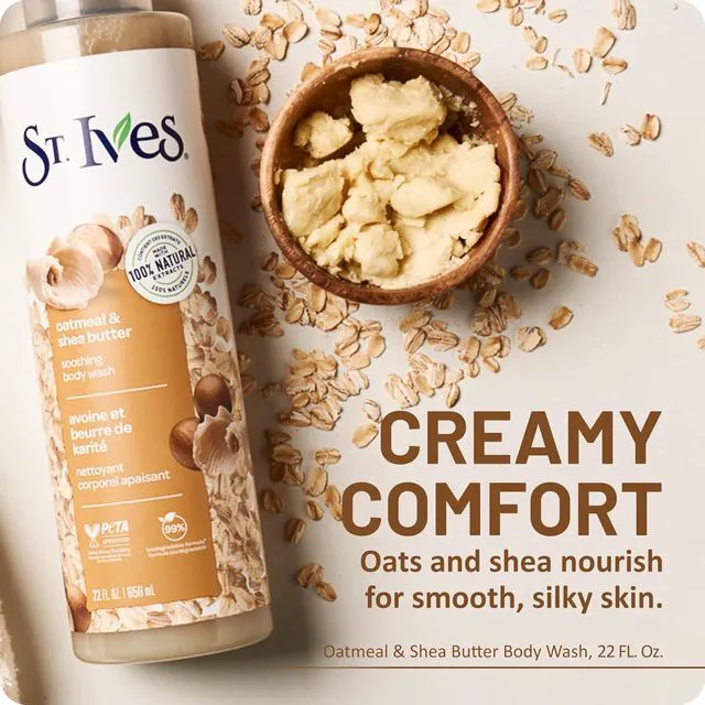 Alt view image 6 of 6 - St. Ives Oatmeal & Shea Butter Body Wash, 22oz