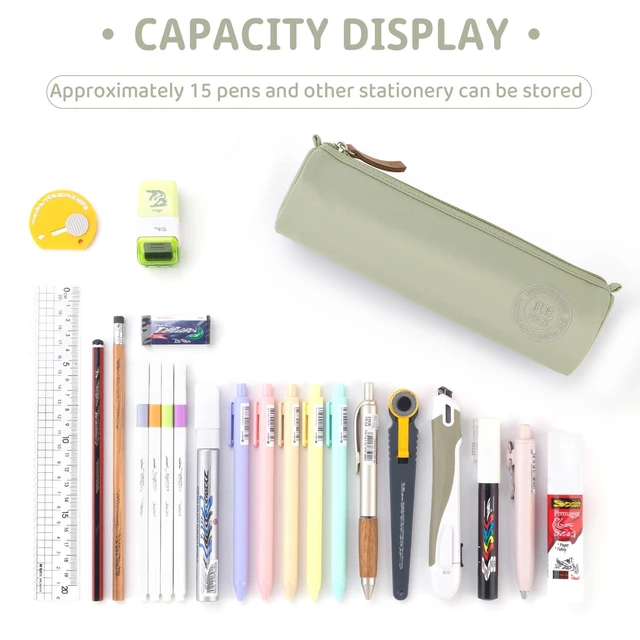 Alt view image 4 of 6 - EASTHILL Small Pencil Case Pen Bag Stationery for Girls Women Green
