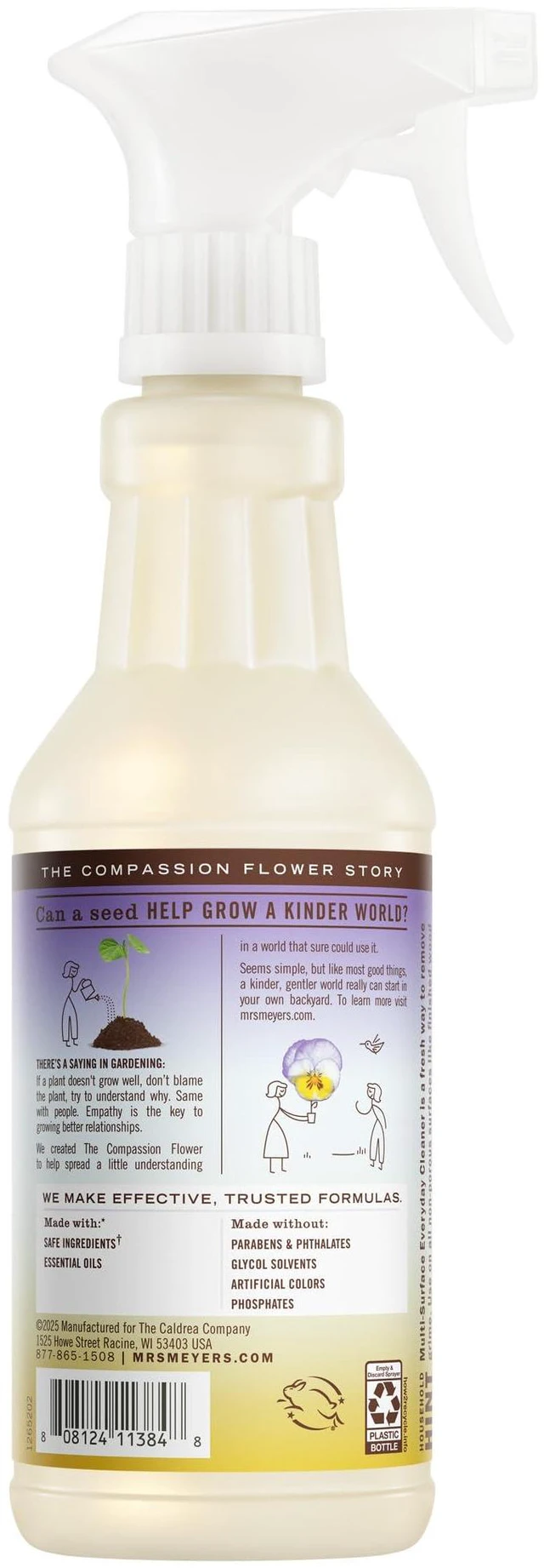 Alt view image 2 of 7 - Mrs. Meyer's Clean Day Multi-Surface Cleaner, Compassion Flower, 16 fl oz