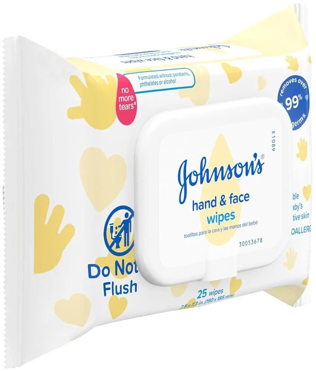 Alt view image 3 of 7 - Johnson's Baby Disposable Hand & Face Cleansing Wipes, 25ct