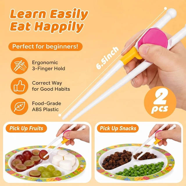 Alt view image 6 of 6 - Training Chopsticks for Toddlers, 2 Pairs