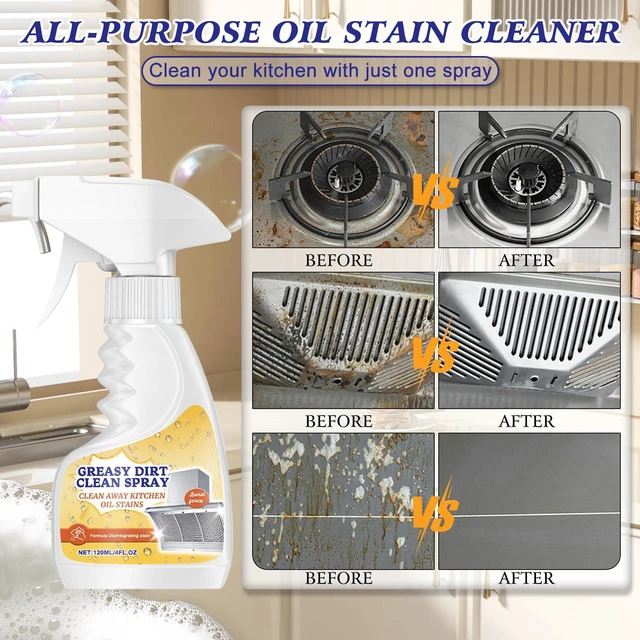 Alt view image 6 of 7 - Heavy Duty All-Purpose Kitchen Degreaser Cleaner Spray, Foam Oil Stain Remover, Dissolve Grease & Oil Stains, Bathroom Cleaning (2 Pack)