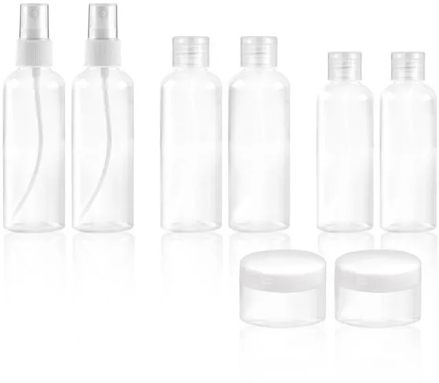 Main image of Ninsula 8Pcs Travel Bottles Set, TSA Approved Travel Size, Reusable Leak-Proof Cosmetic Containers for Shampoo, Conditioner, Cream - Travel Essentials for Men and Women