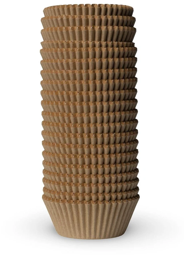 Alt view image 4 of 7 - 200 Paper Cupcake Liners, Brown, Grease Proof, No Smell, Food Grade, for Muffins, Cupcakes and Desserts