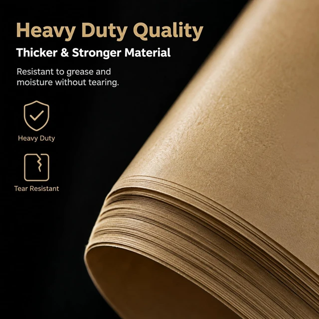 Alt view image 2 of 6 - 100 Pcs Precut 9x13 Inch Non-Stick Unbleached Parchment Paper Sheets