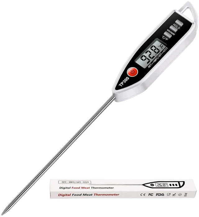 Main image of Digital Instant Read Meat Candy Kitchen Thermometer for BBQ Grill Oil Milk Bath Water Deep Fry Candle