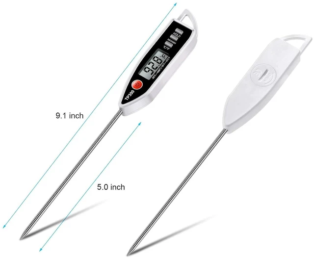 Alt view image 6 of 7 - Digital Instant Read Meat Candy Kitchen Thermometer for BBQ Grill Oil Milk Bath Water Deep Fry Candle