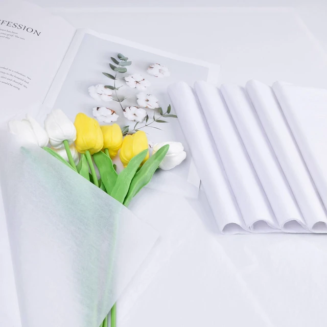 Alt view image 6 of 6 - 130 Sheets 20"x14" White Tissue Paper for Gift Bags, Christmas, Weddings, Birthday, Arts & Crafts, Party Decor