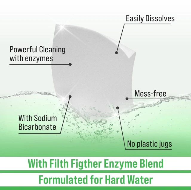 Alt view image 6 of 6 - Rockin' Green Hard Rock Unscented Hard Water Detergent Sheets 104Loads