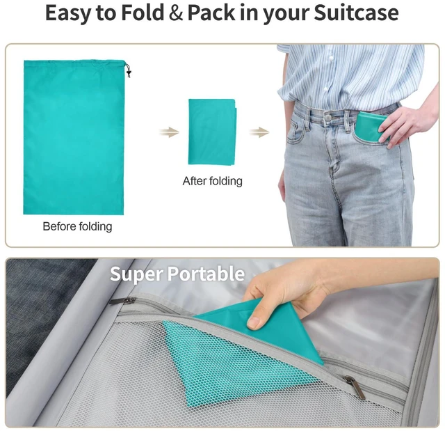 Alt view image 6 of 6 - F-color Travel Laundry Bags, 24x36 in, Dirty Clothes Bag for Cruise