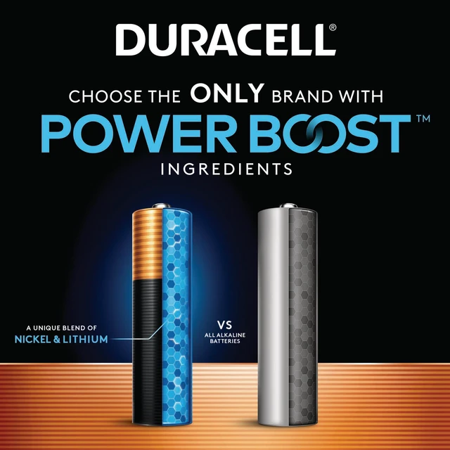 Alt view image 3 of 6 - Duracell AA4 Powerboost Alkaline Battery 4 Count