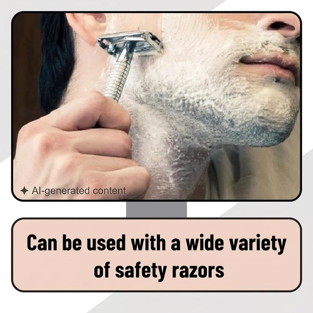 Alt view image 6 of 7 - Bates Double Edge Safety Razor Blades, 40 Pack, Stainless Steel, for Smooth Precise Clean Shave & Comfortable Grooming Experience