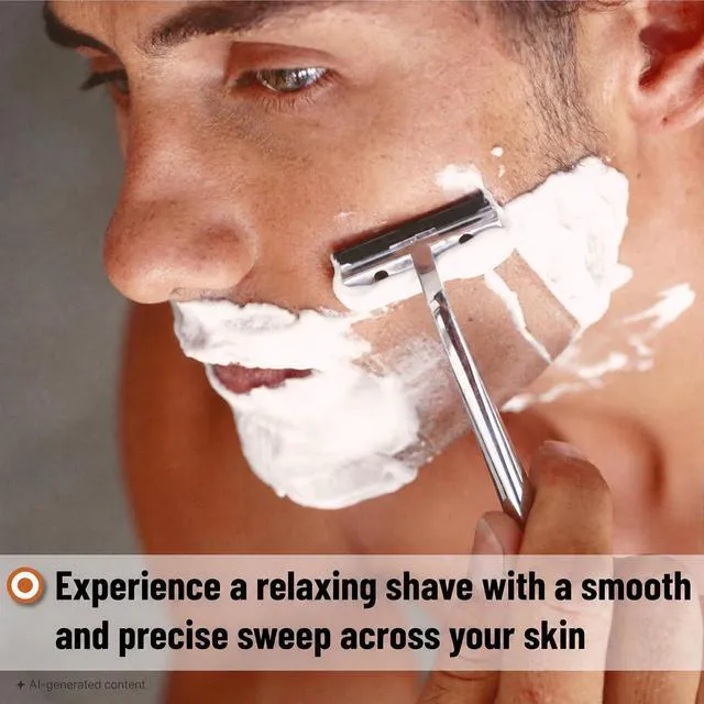 Alt view image 7 of 7 - Bates Double Edge Safety Razor Blades, 40 Pack, Stainless Steel, for Smooth Precise Clean Shave & Comfortable Grooming Experience
