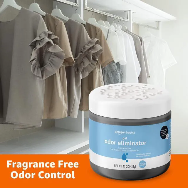 Alt view image 3 of 6 - Amazon Basics Gel Odor Eliminator, Activated Charcoal, Fragrance Free, 17 oz, 1 Pack