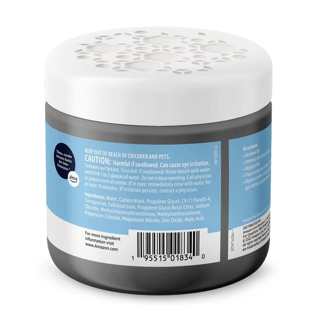 Alt view image 4 of 6 - Amazon Basics Gel Odor Eliminator, Activated Charcoal, Fragrance Free, 17 oz, 1 Pack