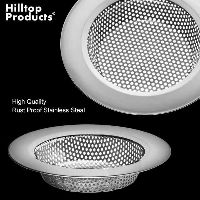 Alt view image 3 of 4 - 2-Pack Stainless Steel Kitchen Sink Drain Strainer, 4.5" Top / 3" Basket, Large Basket Food Catcher