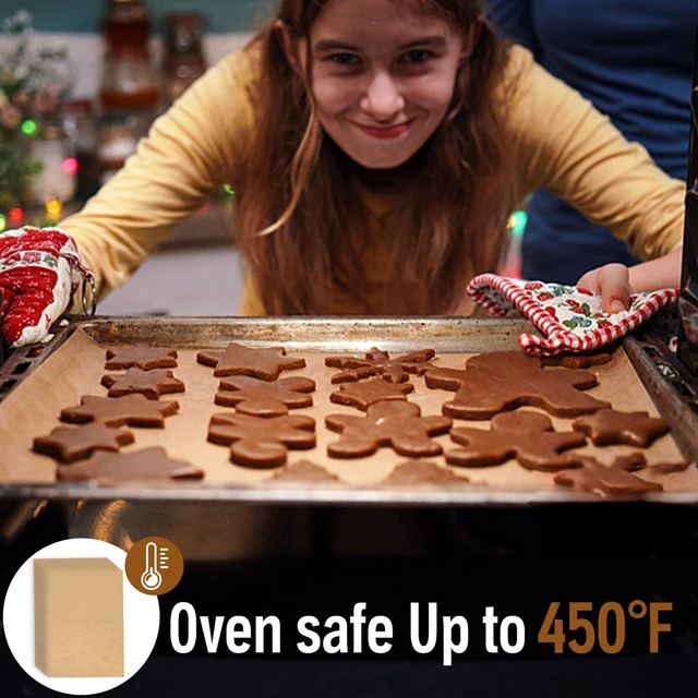 Alt view image 3 of 7 - Kovpnor 100Pcs Unbleached Parchment Paper Sheets, 9x13In Precut Non-Stick Quarter Size for Baking, Grilling, Air Fryer, Steaming, Bread, Cakes, Cookies