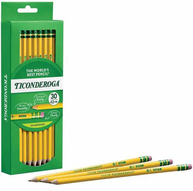 Alt view image 5 of 5 - Ticonderoga Pre-Sharpened Wood-Cased Pencils