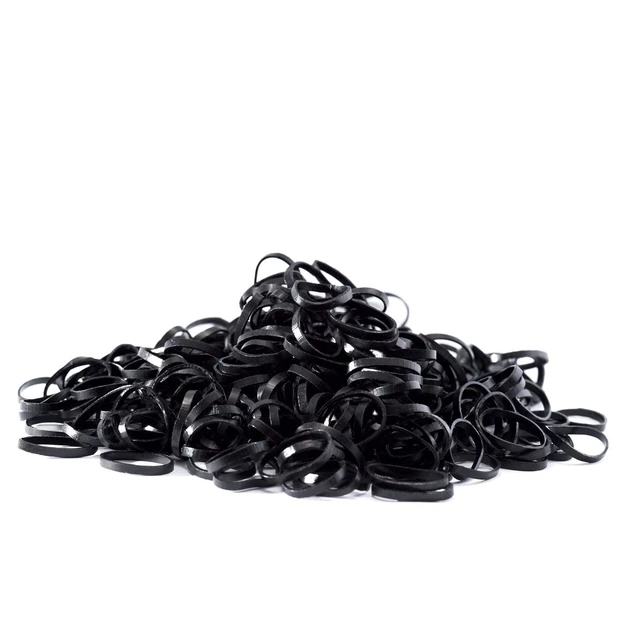 Alt view image 5 of 5 - Youxuan 1000-Pack Non-slip Elastic Hair Ties for Girls, Black