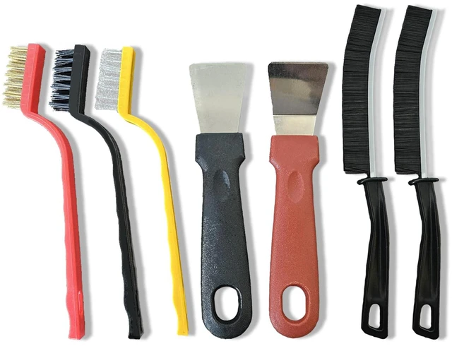 Main image of 7 Pcs Multi-Purpose Crevice Cleaning Brush Tool for Kitchen Grease Stains, Bathroom Crevices, Window Gutters, Tiles and Faucets