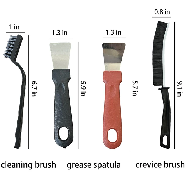 Alt view image 4 of 6 - 7 Pcs Multi-Purpose Crevice Cleaning Brush Tool for Kitchen Grease Stains, Bathroom Crevices, Window Gutters, Tiles and Faucets