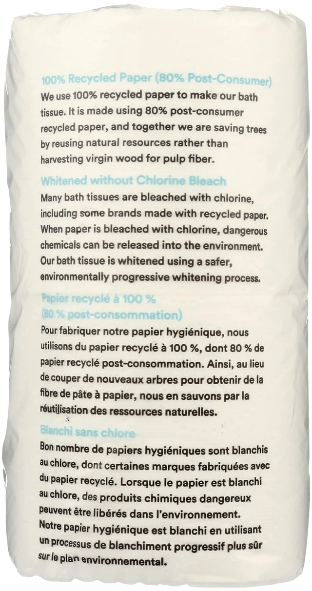 Alt view image 3 of 5 - 365 by Whole Foods Market 100% Recycled Bath Tissue Ultra-Strong 260 Sheets per Roll 6 Count