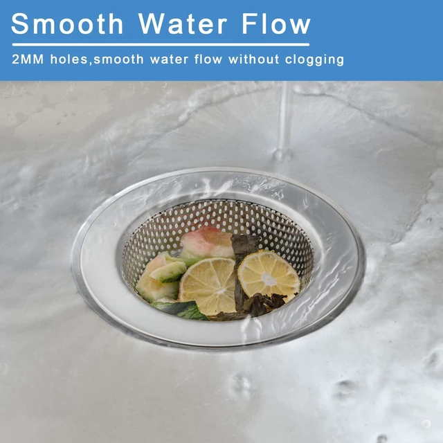 Alt view image 3 of 6 - 2-Pack Double-Layer Sink Strainer for Kitchen Sink Drain Basket