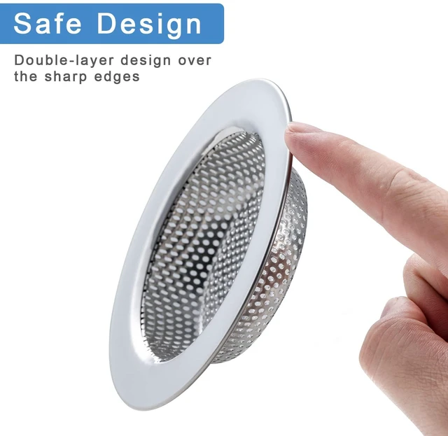 Alt view image 2 of 6 - 2-Pack Double-Layer Sink Strainer for Kitchen Sink Drain Basket