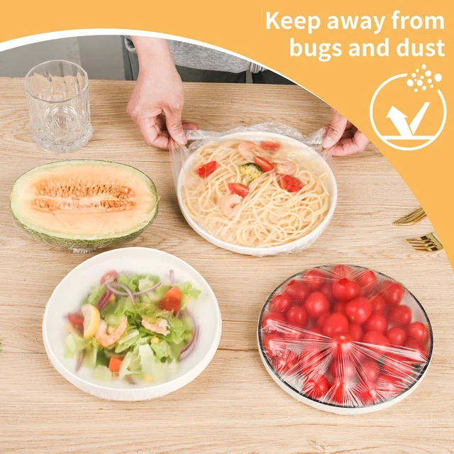 Alt view image 6 of 6 - 200 Large Elastic Plastic Bowl Covers for Bread Proofing