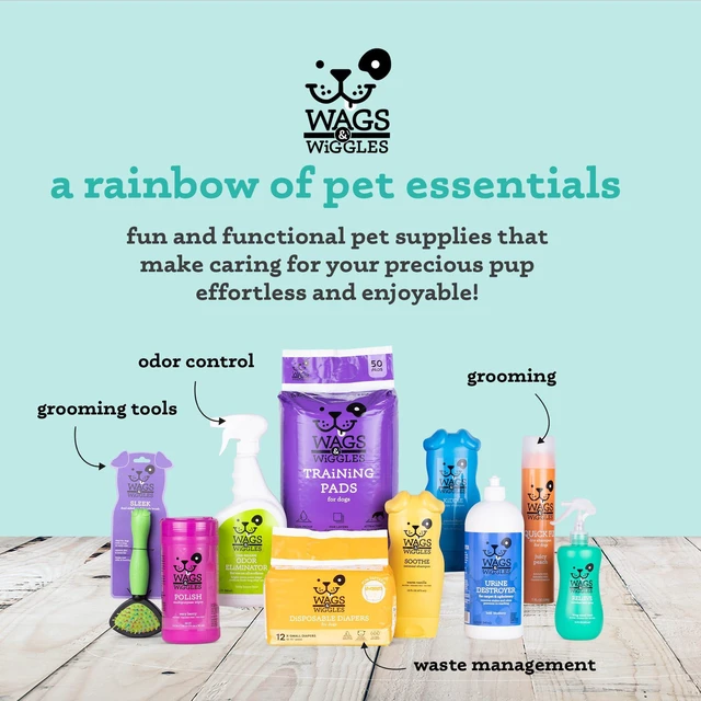 Alt view image 6 of 6 - Wags & Wiggles Hypoallergenic Dog Wipes, Fragrance-Free, 100 Count