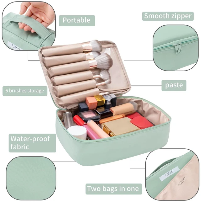 Alt view image 2 of 7 - Queboom Travel Toiletry Bag for Women & Men, Green