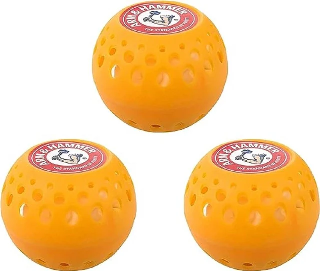Main image of Arm & Hammer OdorBusterz Odor Eliminator Balls, Clean Burst, 3 Count, Baking Soda Odor Control for Closets, Drawers, Hampers & Small Spaces