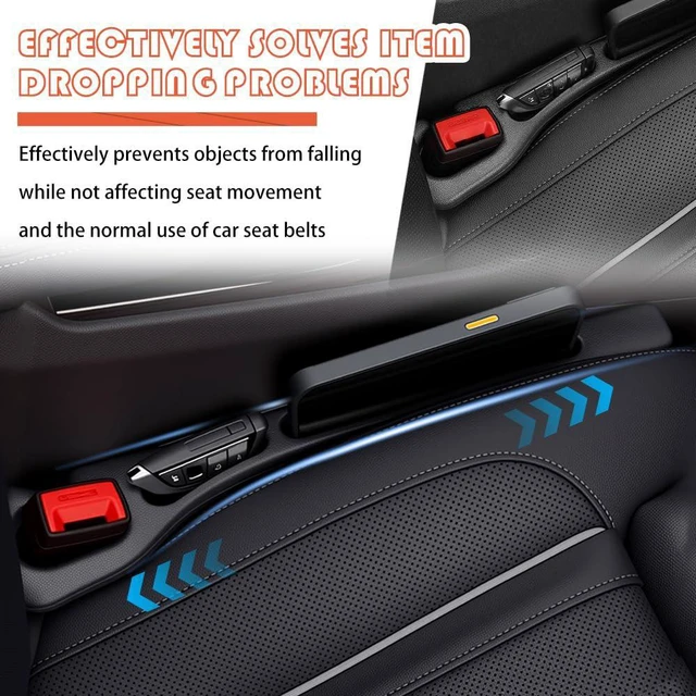 Alt view image 3 of 7 - 2PCS Car Seat Gap Filler Organizer with Storage Slots