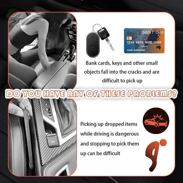 Alt view image 7 of 7 - 2PCS Car Seat Gap Filler Organizer with Storage Slots